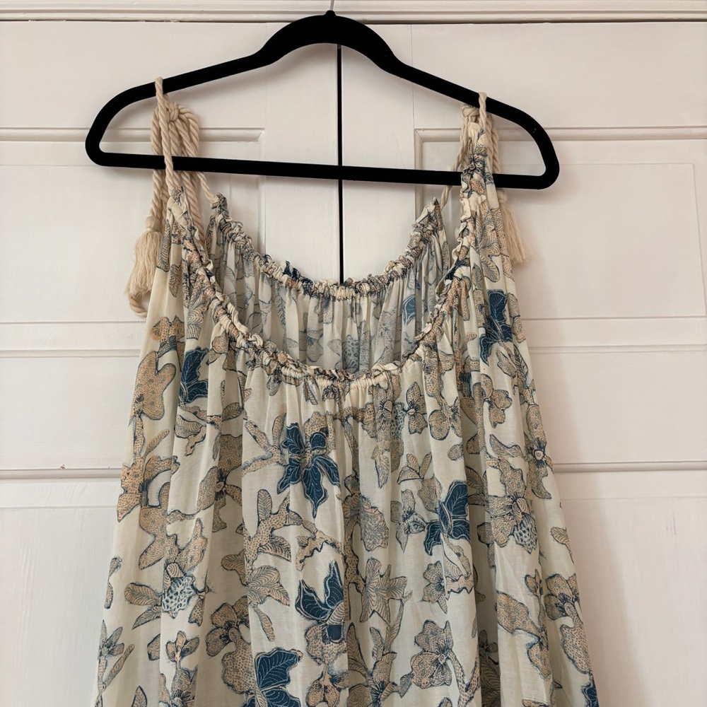 2022 Ulla‎ Johnson Cari Coverup Dress Jasmine Beach Print Size Small Resort - Picture 13 of 16